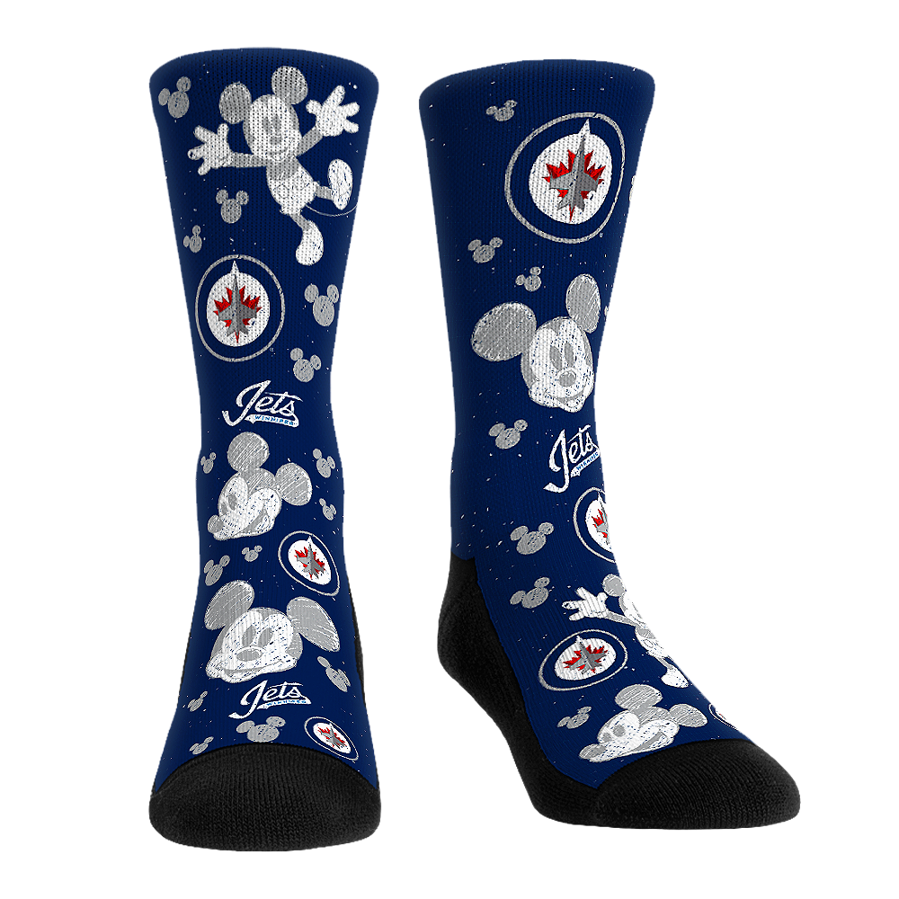 Winnipeg Jets - Disney - Mickey Sketch | Rock 'Em Socks