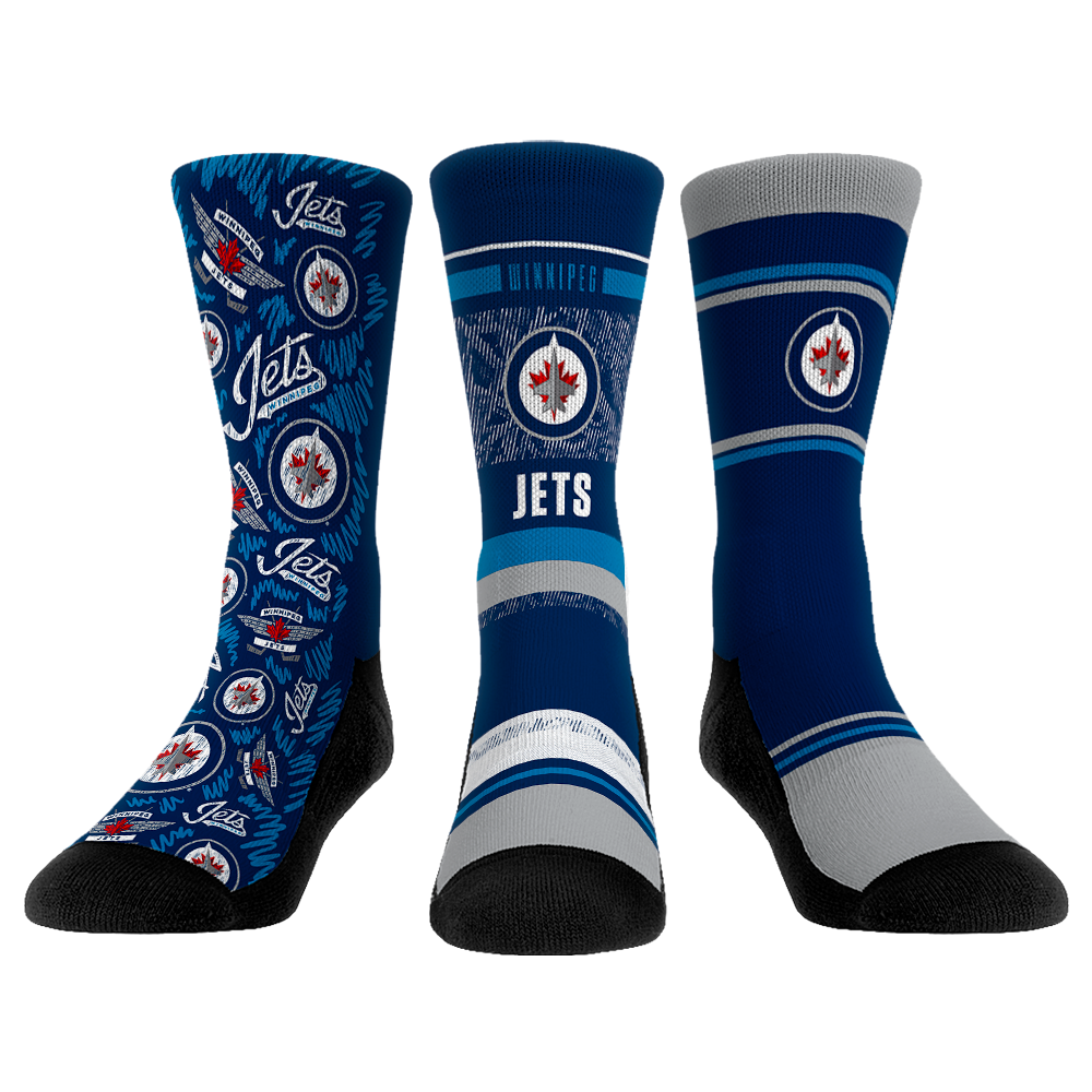 Winnipeg Jets - 3-Pack | Rock 'Em Socks