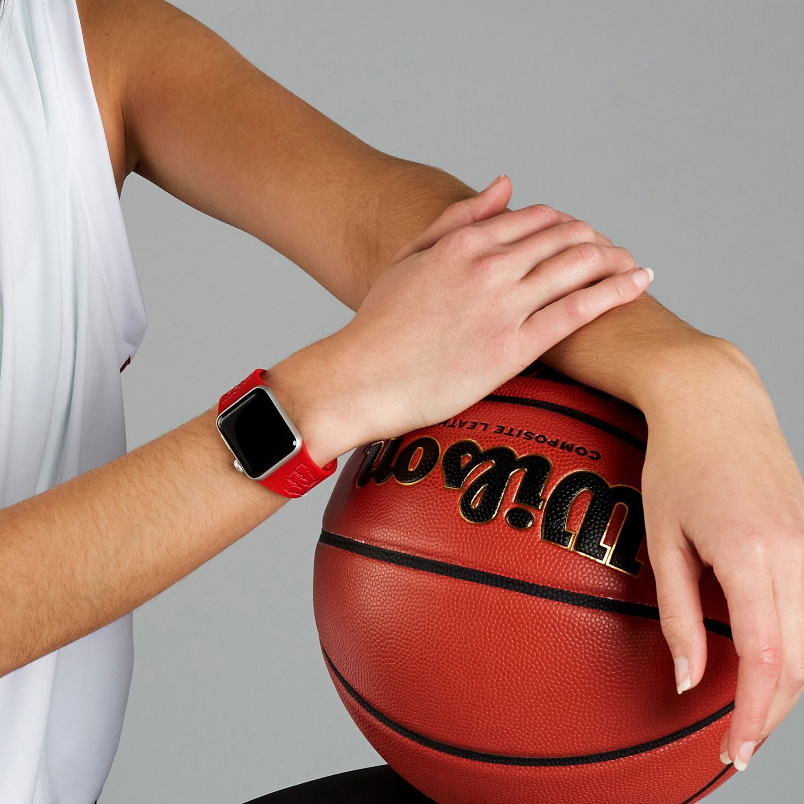 Wisconsin Badgers Engraved Apple Watch Band 4