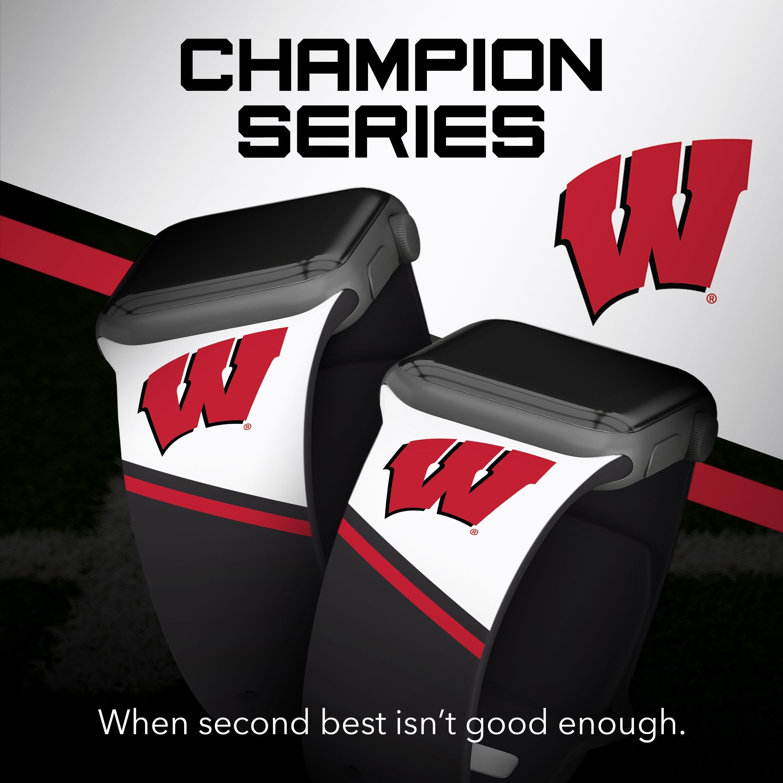 Wisconsin Badgers HD Apple Watch Band 18