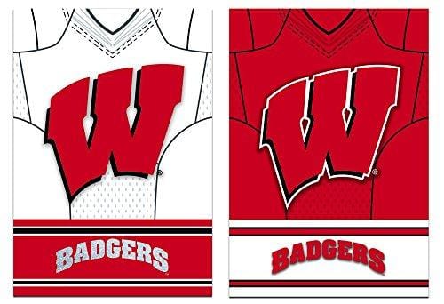 Wisconsin Badgers Banner 2 Sided Jersey House Flag