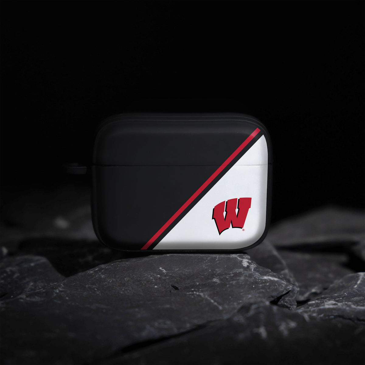 Wisconsin Badgers HDX Champion Series Apple AirPods Pro 1 & 2 Case Cover | Affinity Bands 3