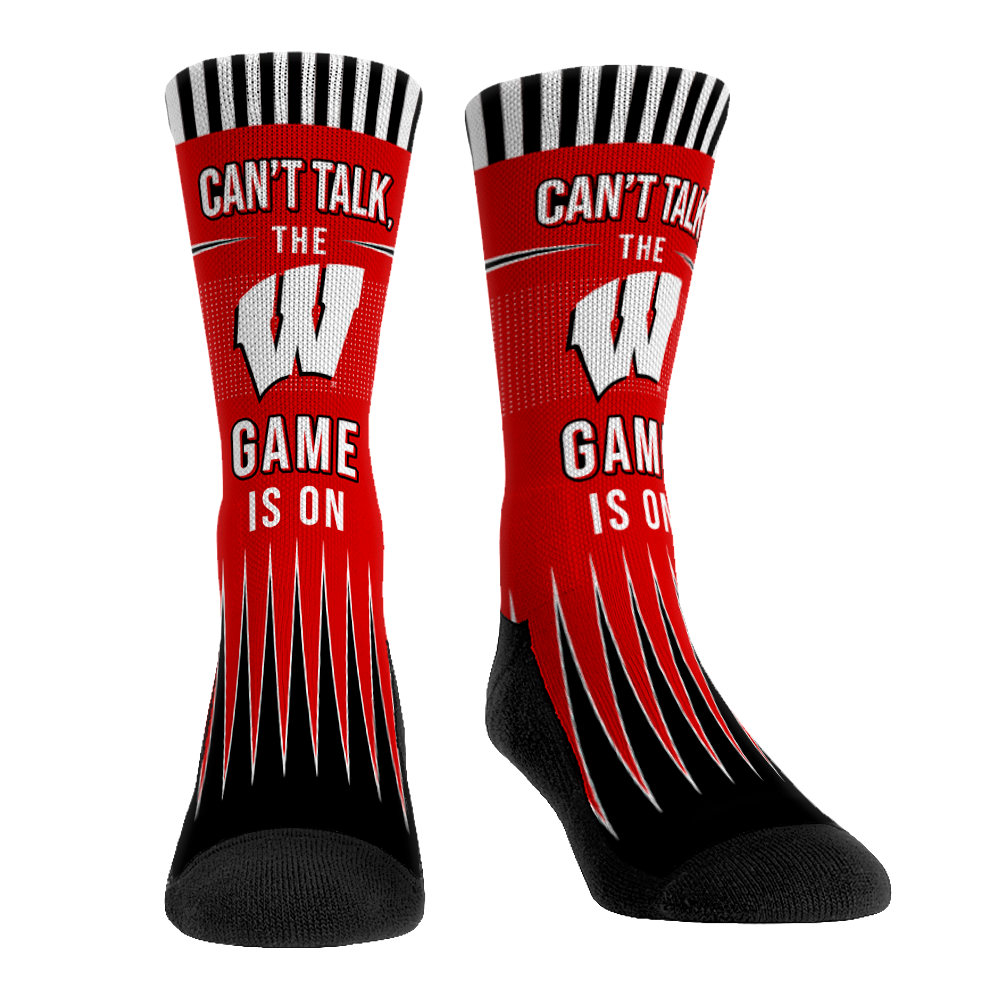 Wisconsin Badgers - Can't Talk | Rock 'Em Socks 1