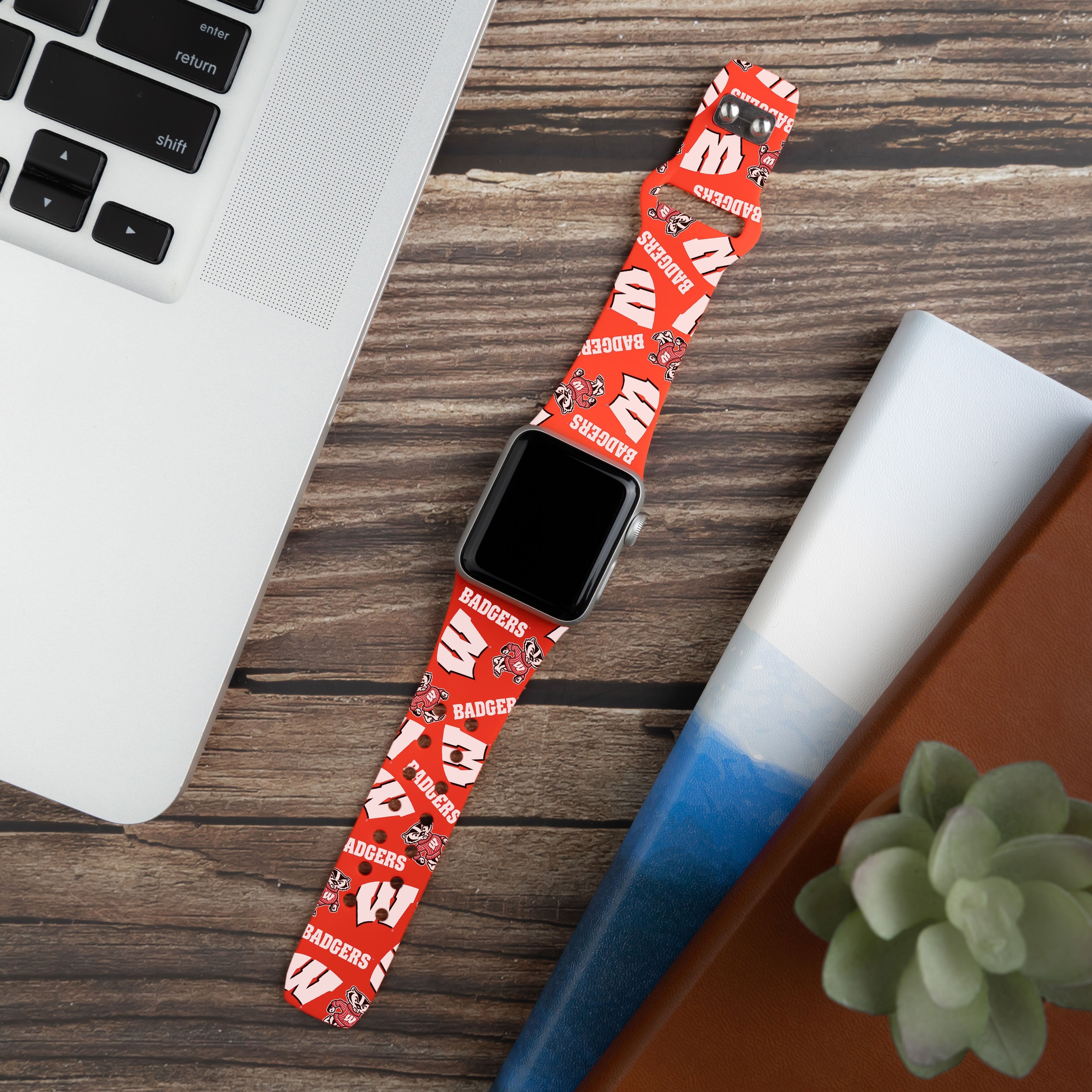 Wisconsin Badgers HD Apple Watch Band 10