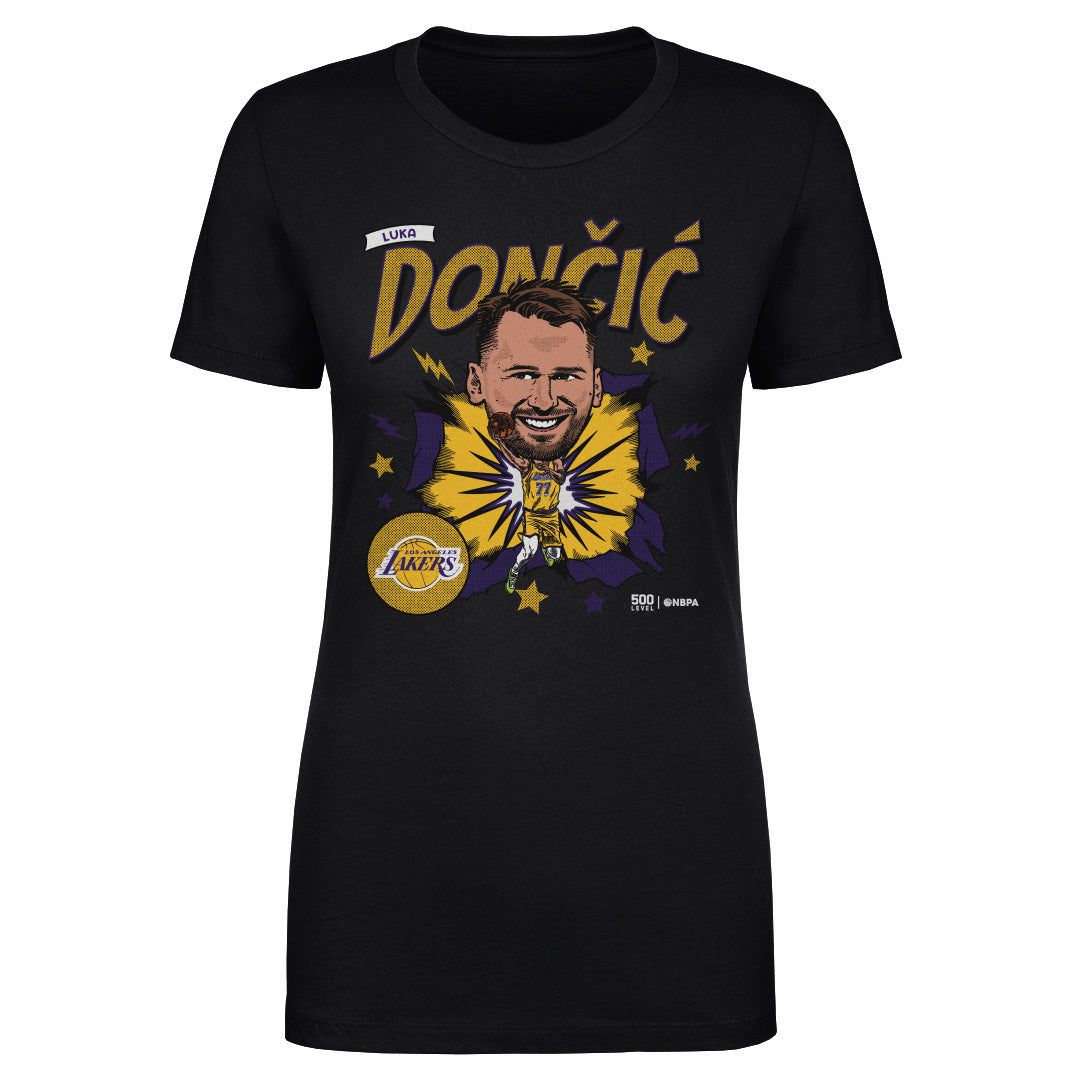 Luka Doncic Los Angeles Lakers Caricature WHT