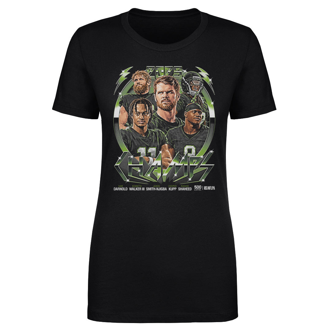 Seattle Football 2025 Champs Vintage Neon