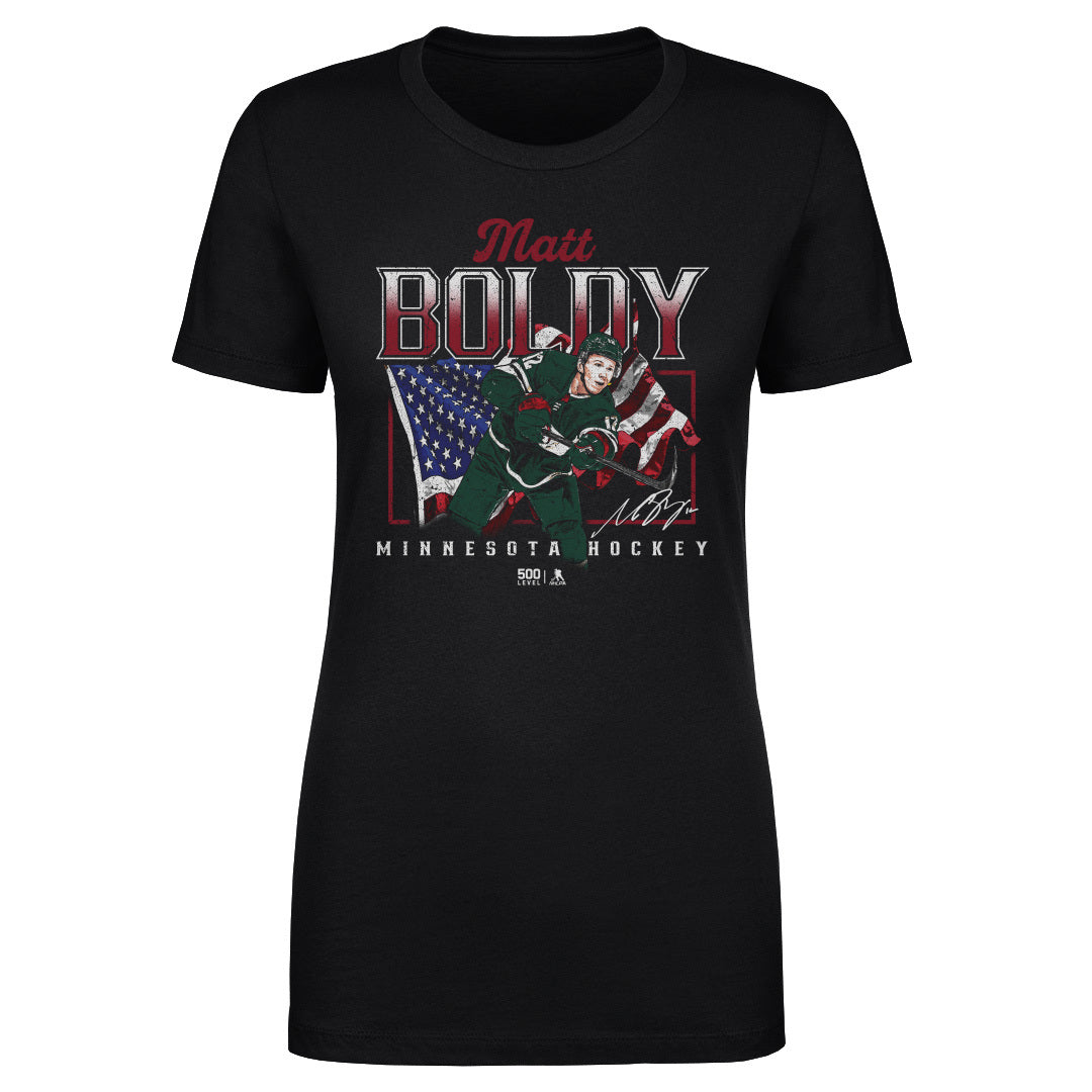 Matt Boldy Minnesota USA Flag