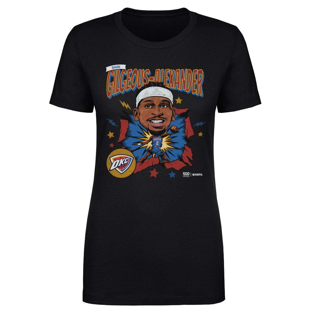 Shai Gilgeous-Alexander Oklahoma City Thunder Caricature Retro