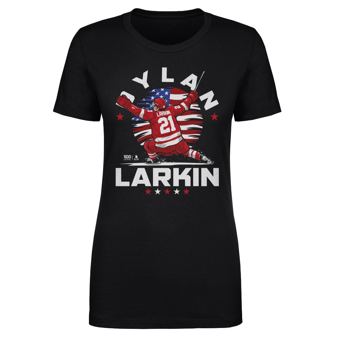 Dylan Larkin Detroit USA Flag Celebration