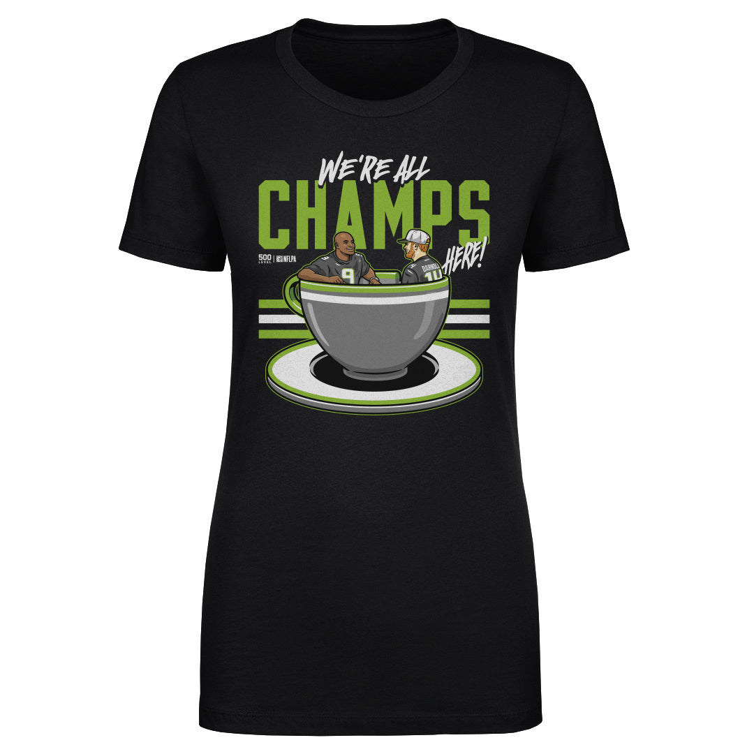 Kenneth Walker III & Sam Darnold Seattle Tea Cup