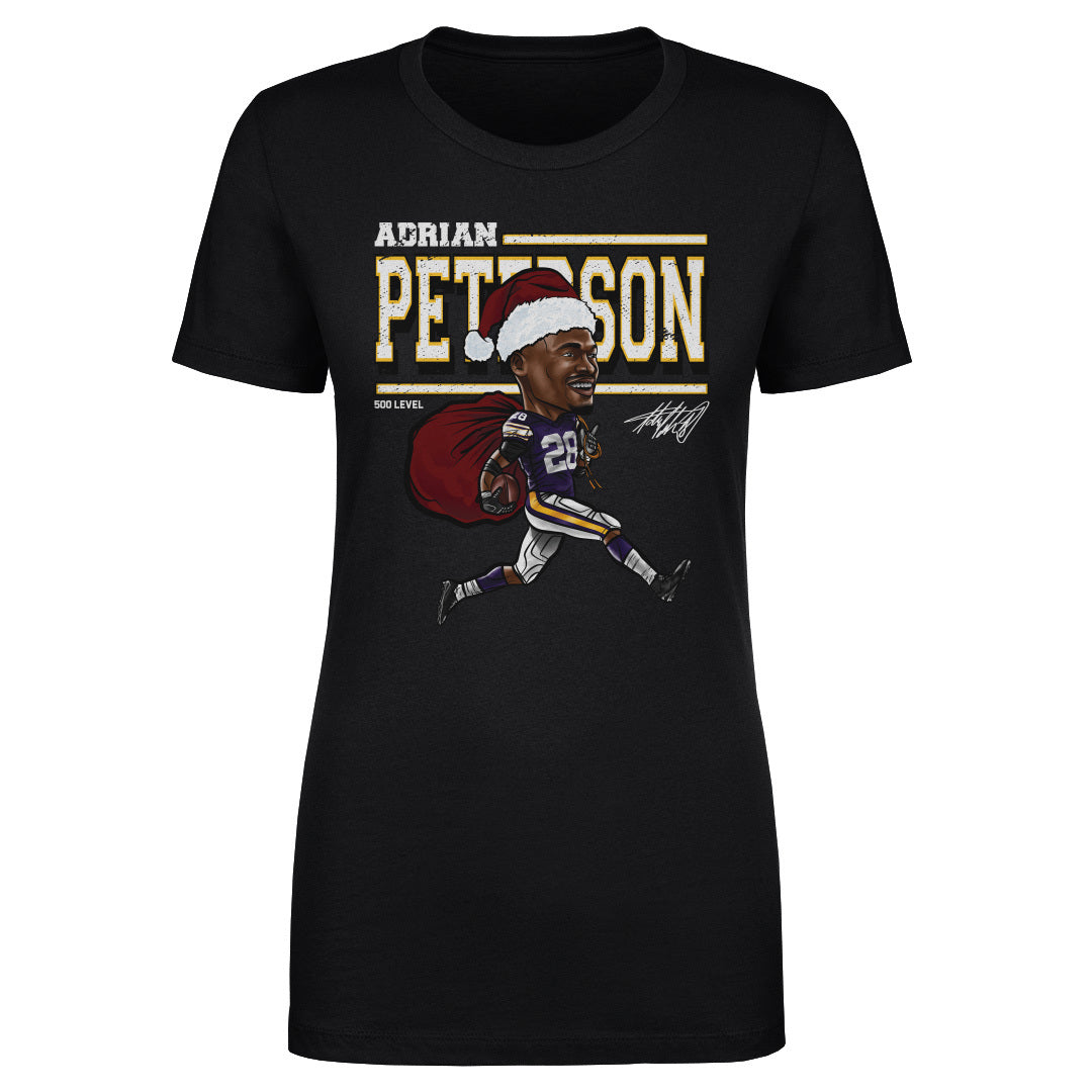 Adrian Peterson Minnesota Cartoon Santa Hat