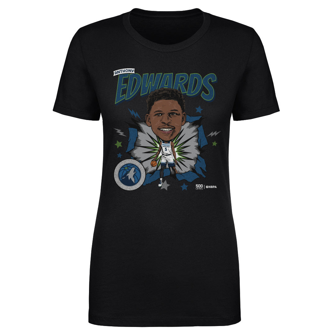 Anthony Edwards Minnesota Timberwolves Caricature Retro