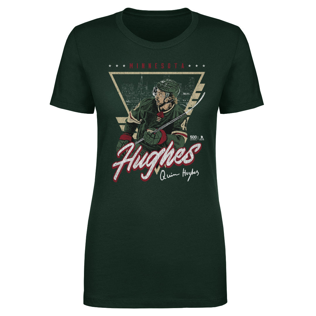 Quinn Hughes Minnesota Triangle Retro