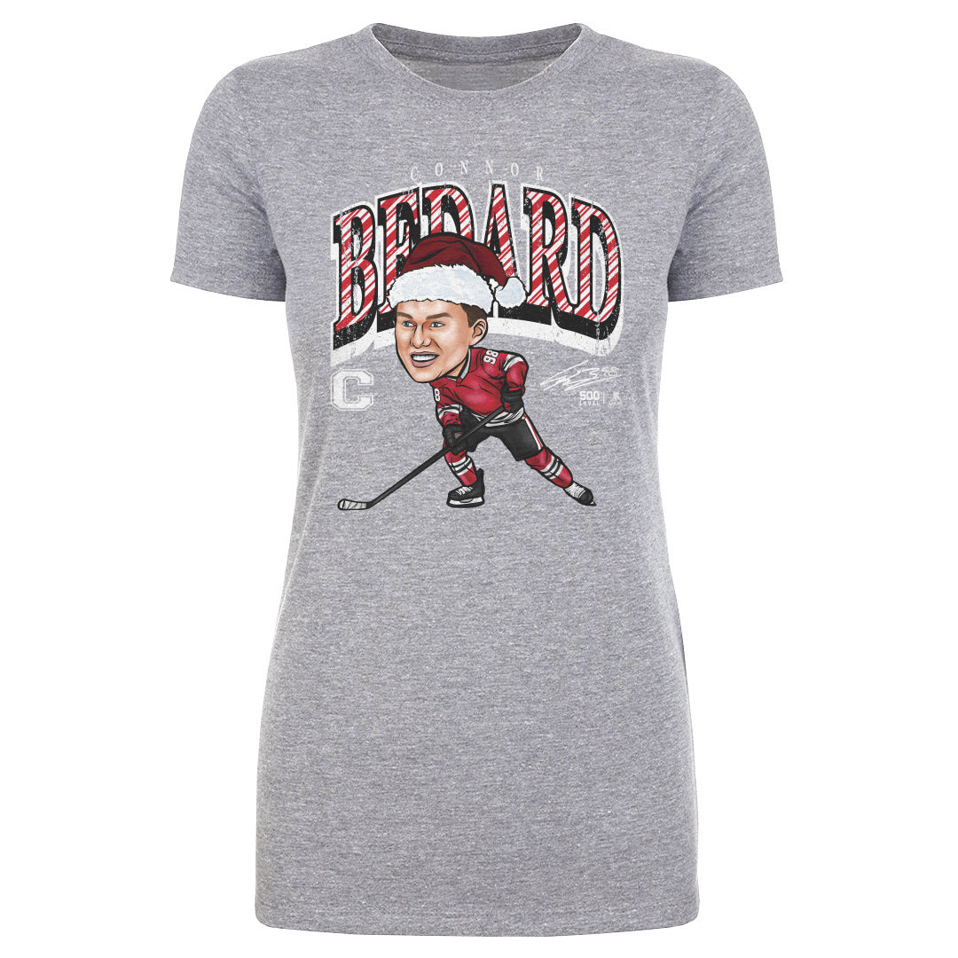 Connor Bedard Chicago Cartoon Santa Hat 3