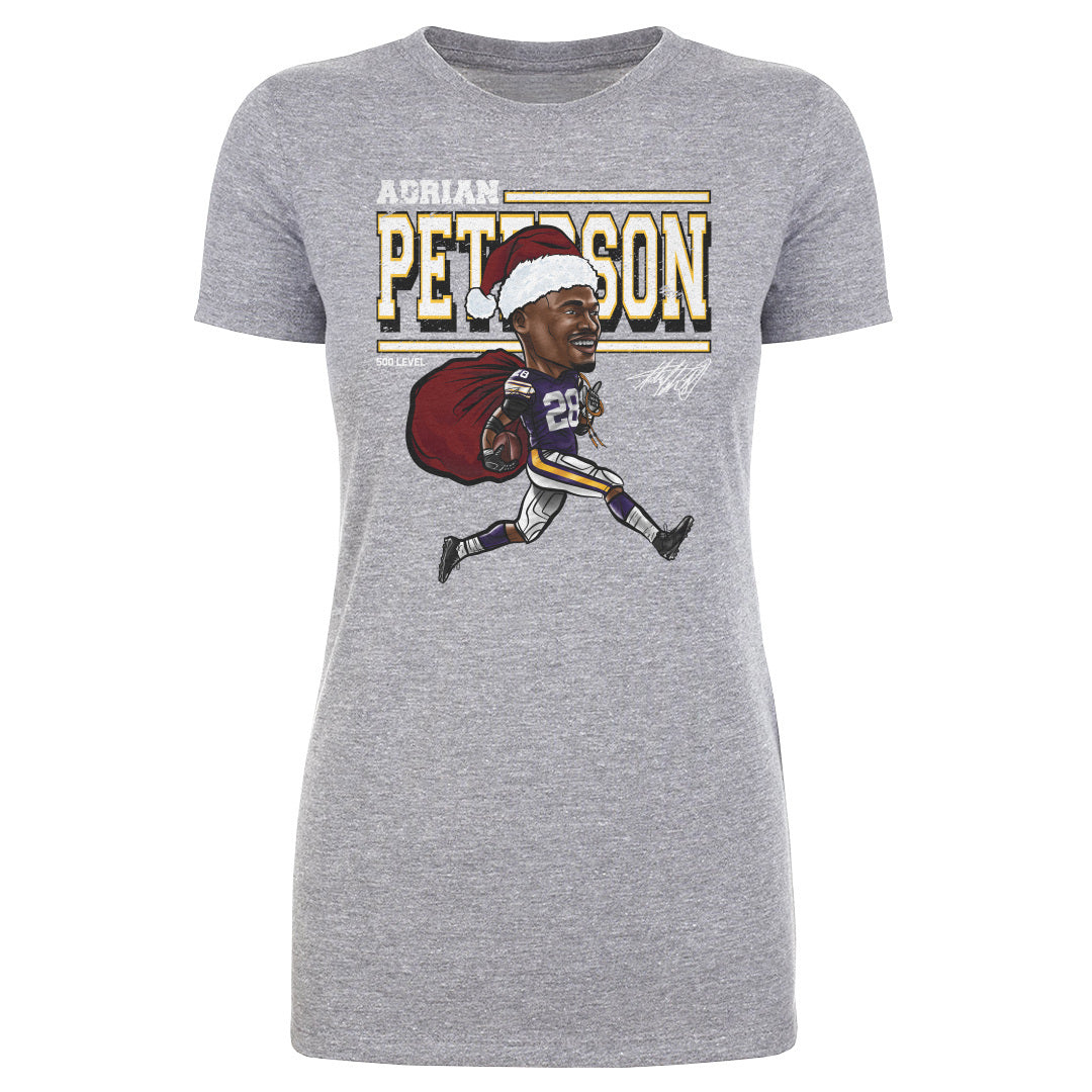 Adrian Peterson Minnesota Cartoon Santa Hat