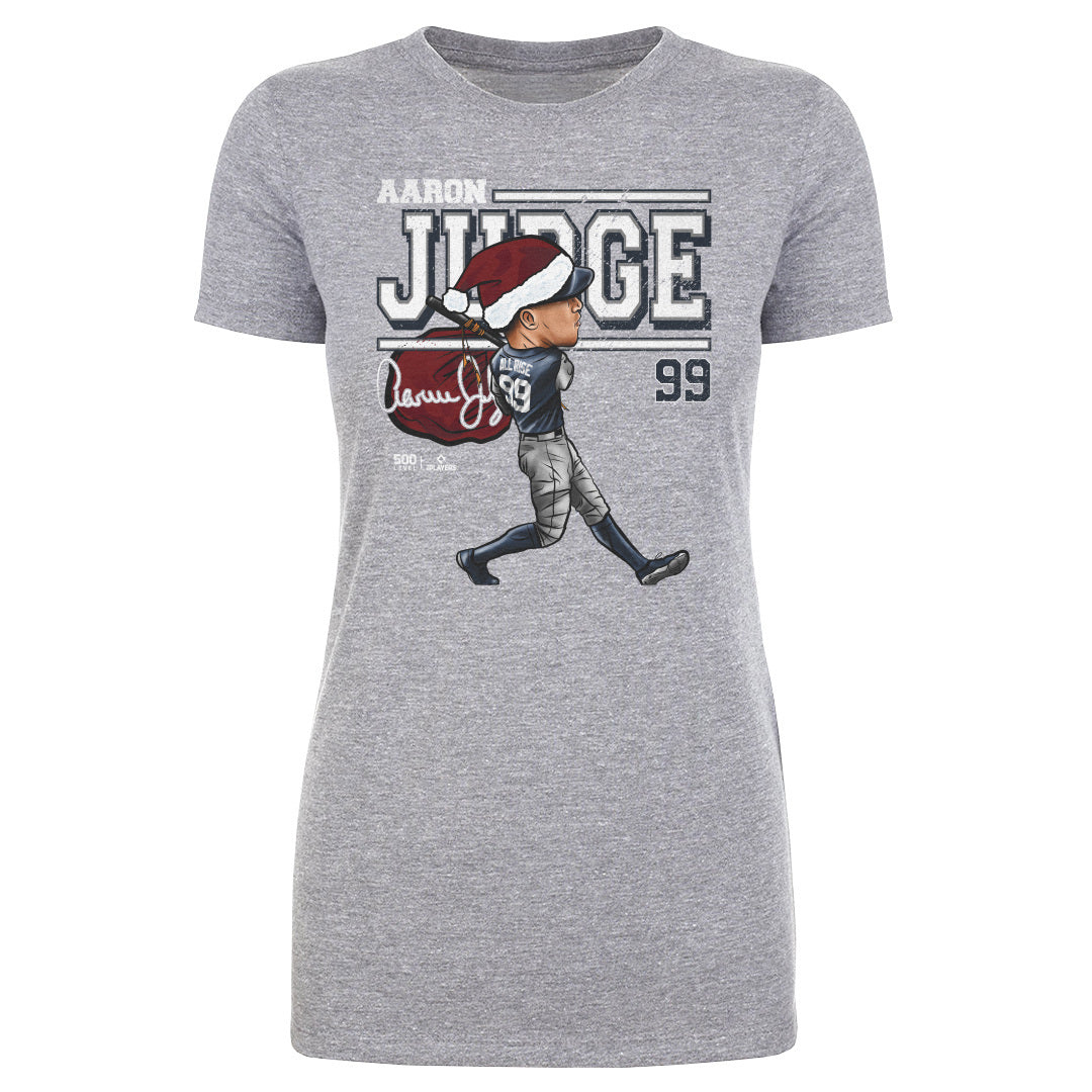 Aaron Judge New York Y Cartoon Santa Hat