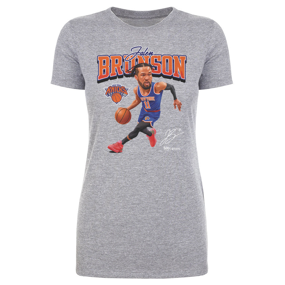 Jalen Brunson New York Knicks Caricature WHT 2