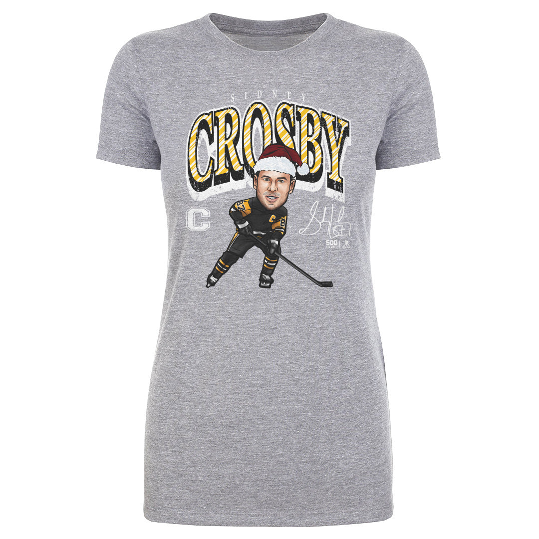 Sidney Crosby Pittsburgh Cartoon Santa Hat