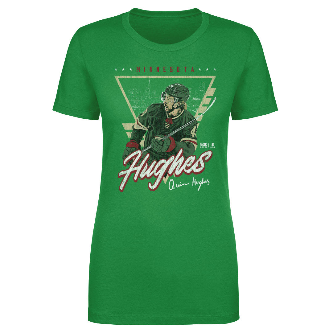 Quinn Hughes Minnesota Triangle Retro
