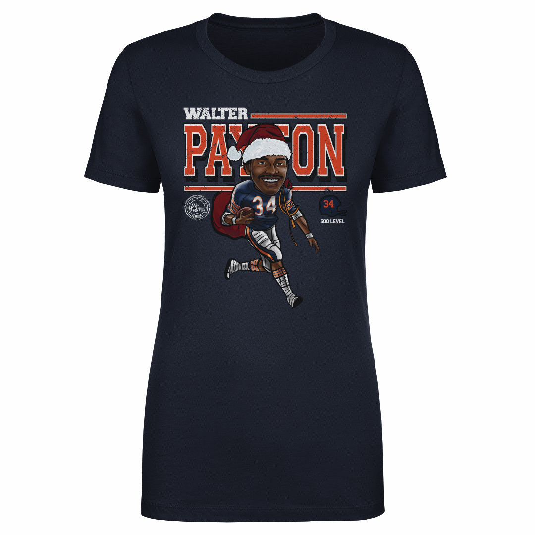 Walter Payton Chicago Cartoon Santa Hat 2