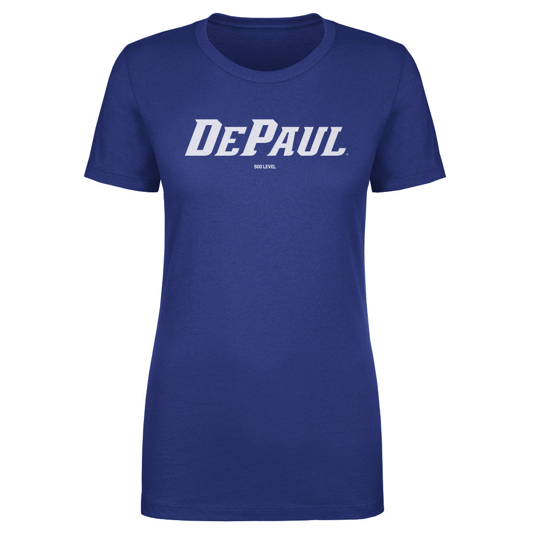 DePaul Blue Demons Wordmark White