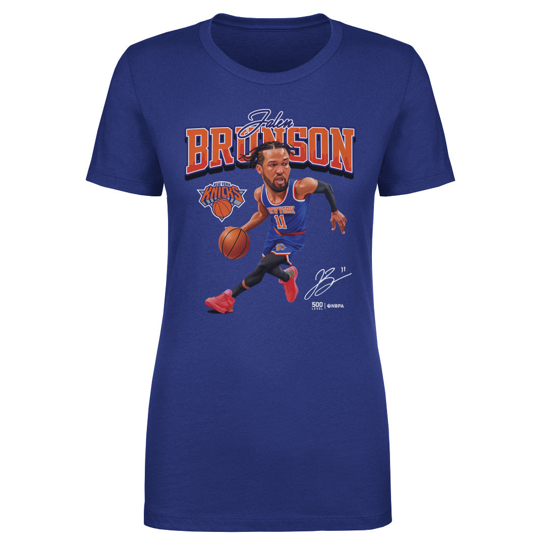 Jalen Brunson New York Knicks Caricature WHT 1