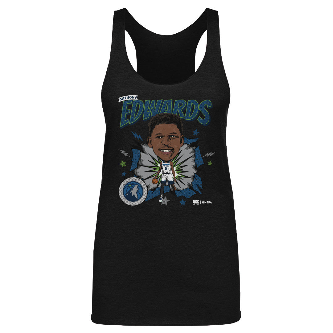 Anthony Edwards Minnesota Timberwolves Caricature Retro