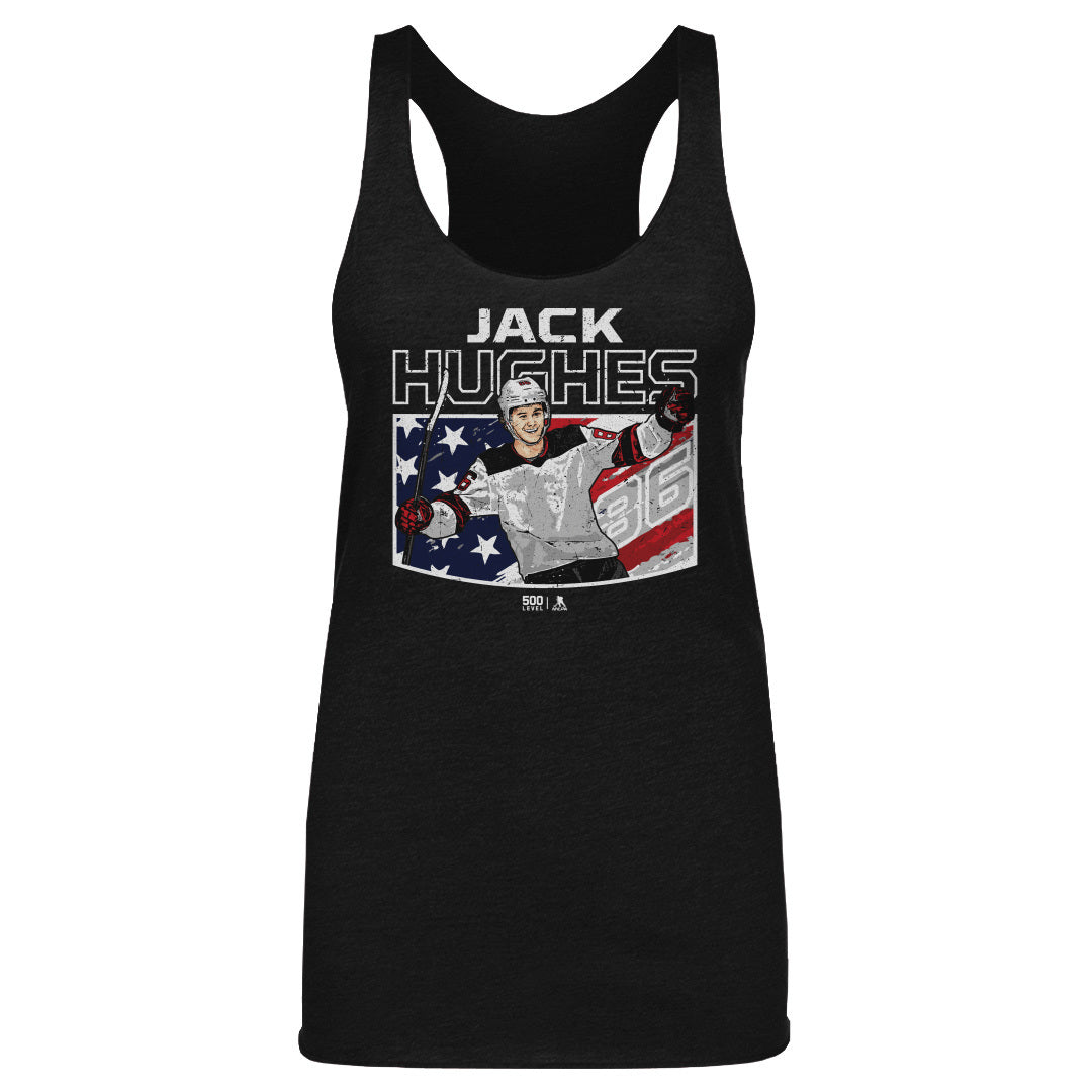 Jack Hughes New Jersey American Flag 2