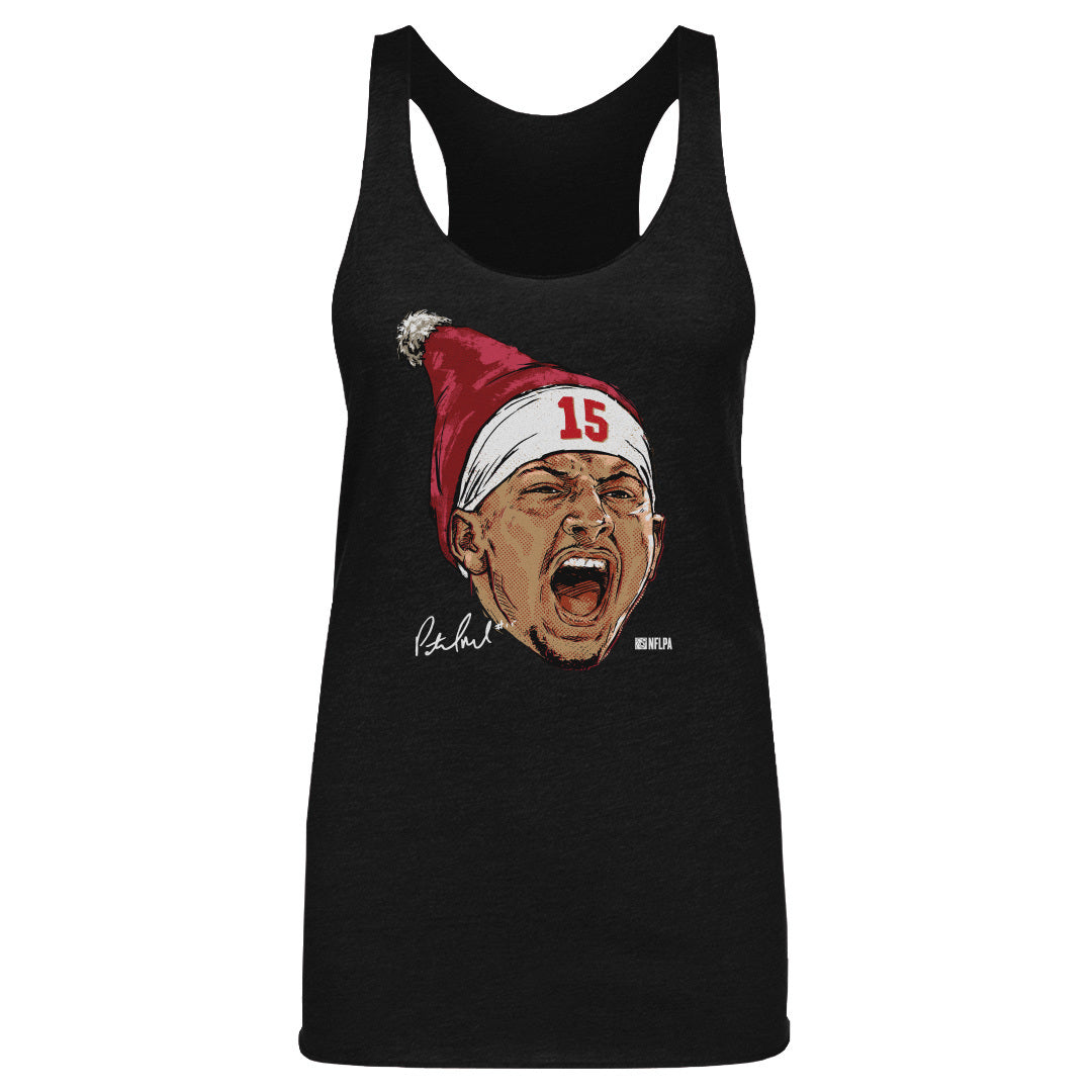 Patrick Mahomes Kansas City Portrait Santa Hat 2