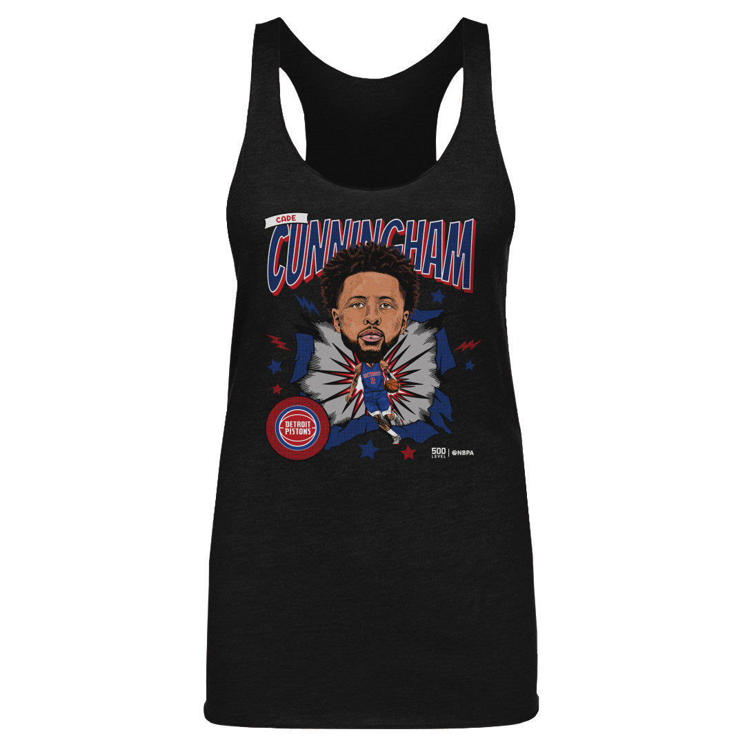 Cade Cunningham Detroit Pistons Caricature WHT 1