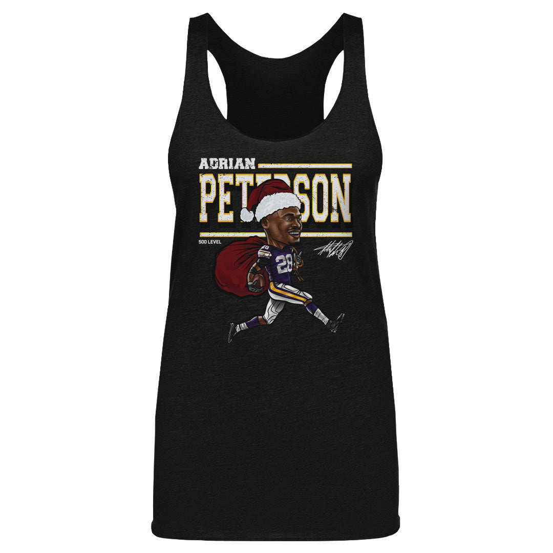 Adrian Peterson Minnesota Cartoon Santa Hat