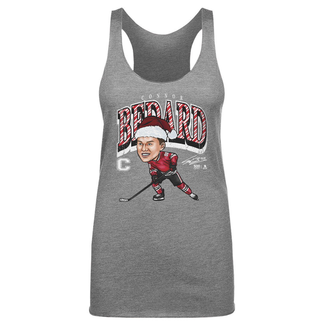 Connor Bedard Chicago Cartoon Santa Hat