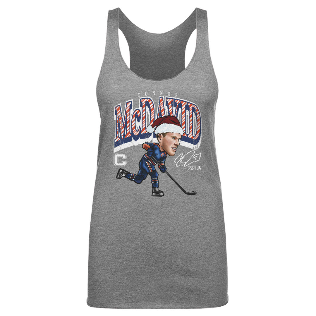 Connor McDavid Edmonton Cartoon Santa Hat