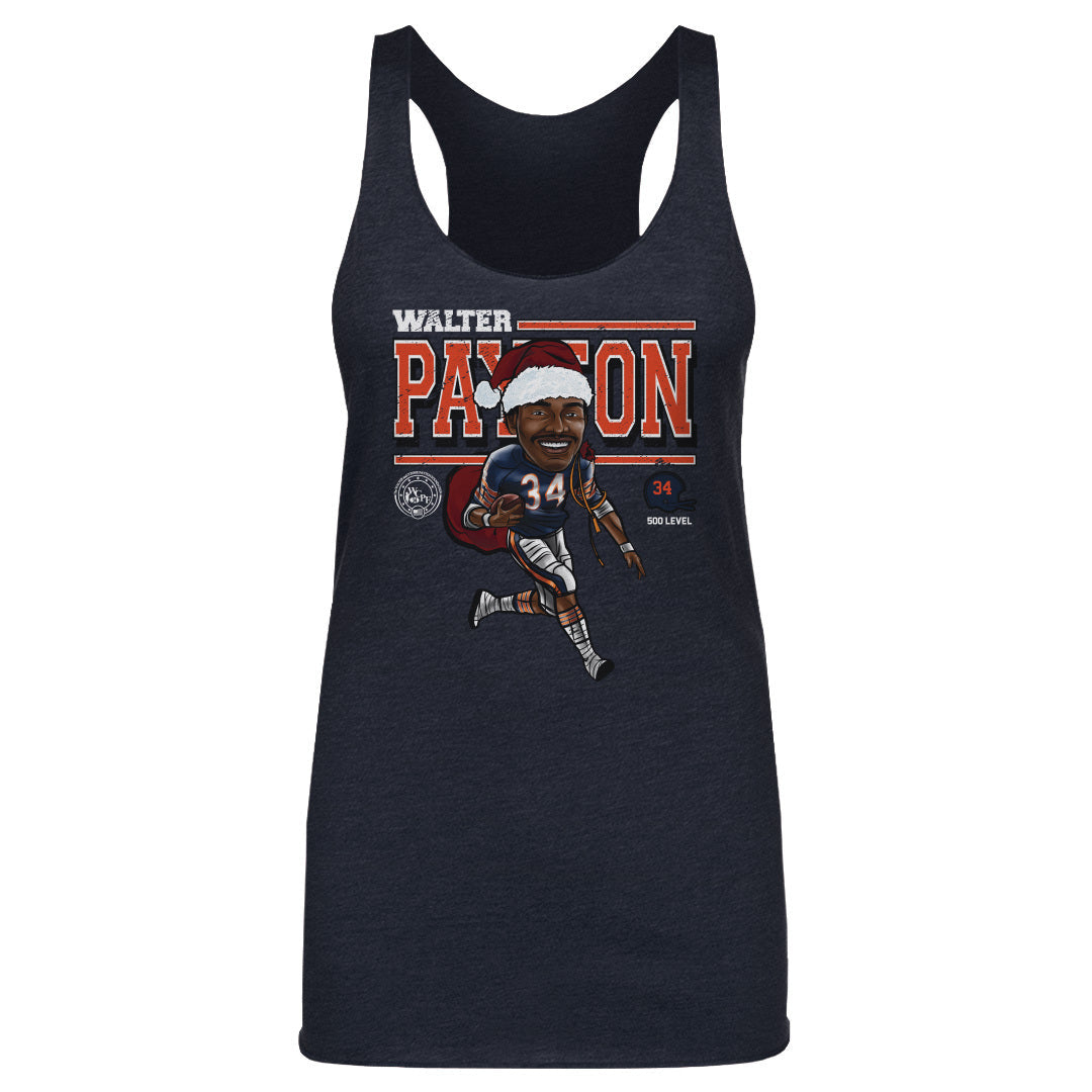 Walter Payton Chicago Cartoon Santa Hat