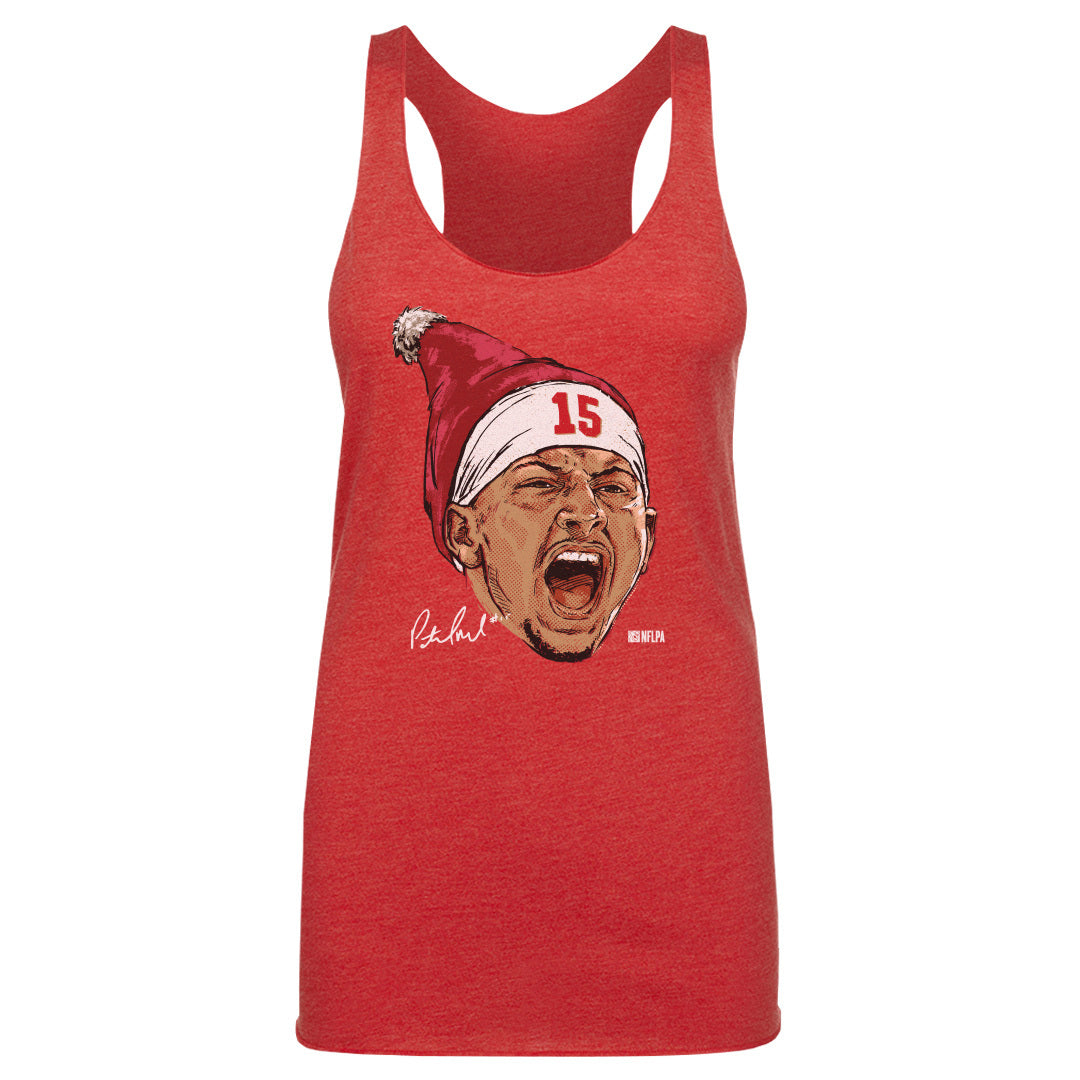 Patrick Mahomes Kansas City Portrait Santa Hat 1