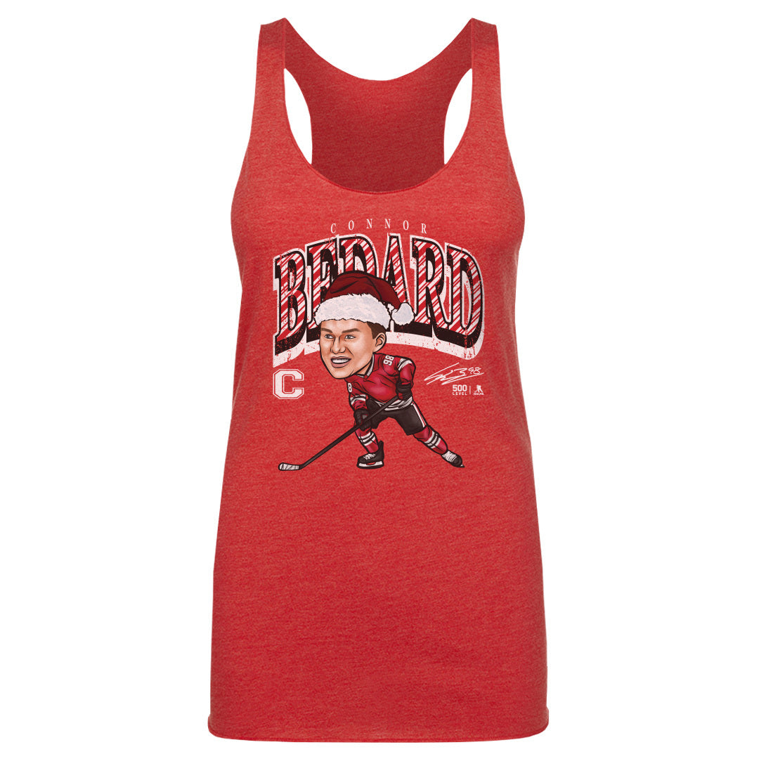 Connor Bedard Chicago Cartoon Santa Hat 3