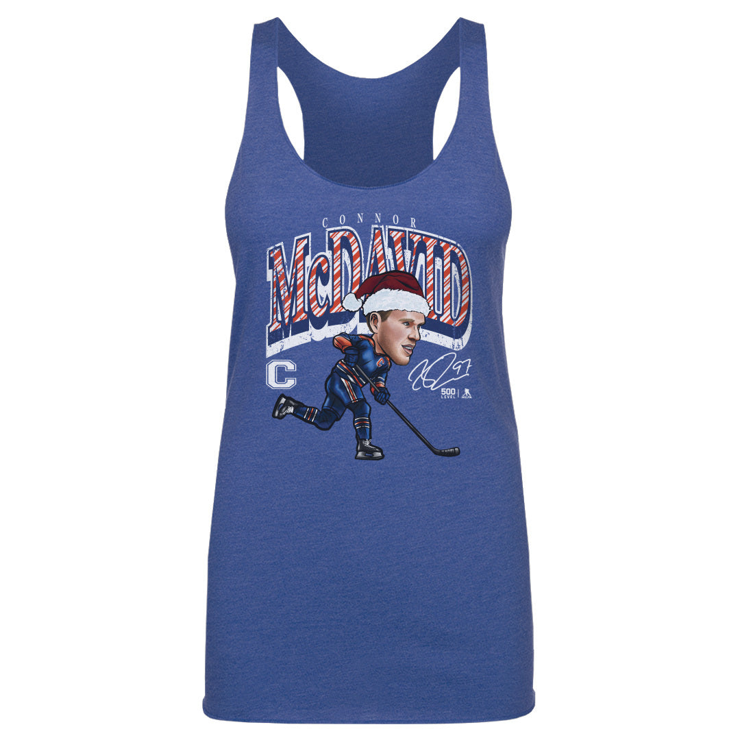 Connor McDavid Edmonton Cartoon Santa Hat