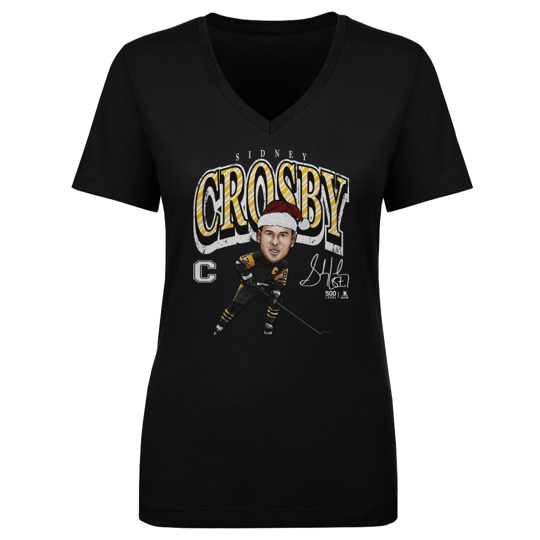 Sidney Crosby Pittsburgh Cartoon Santa Hat