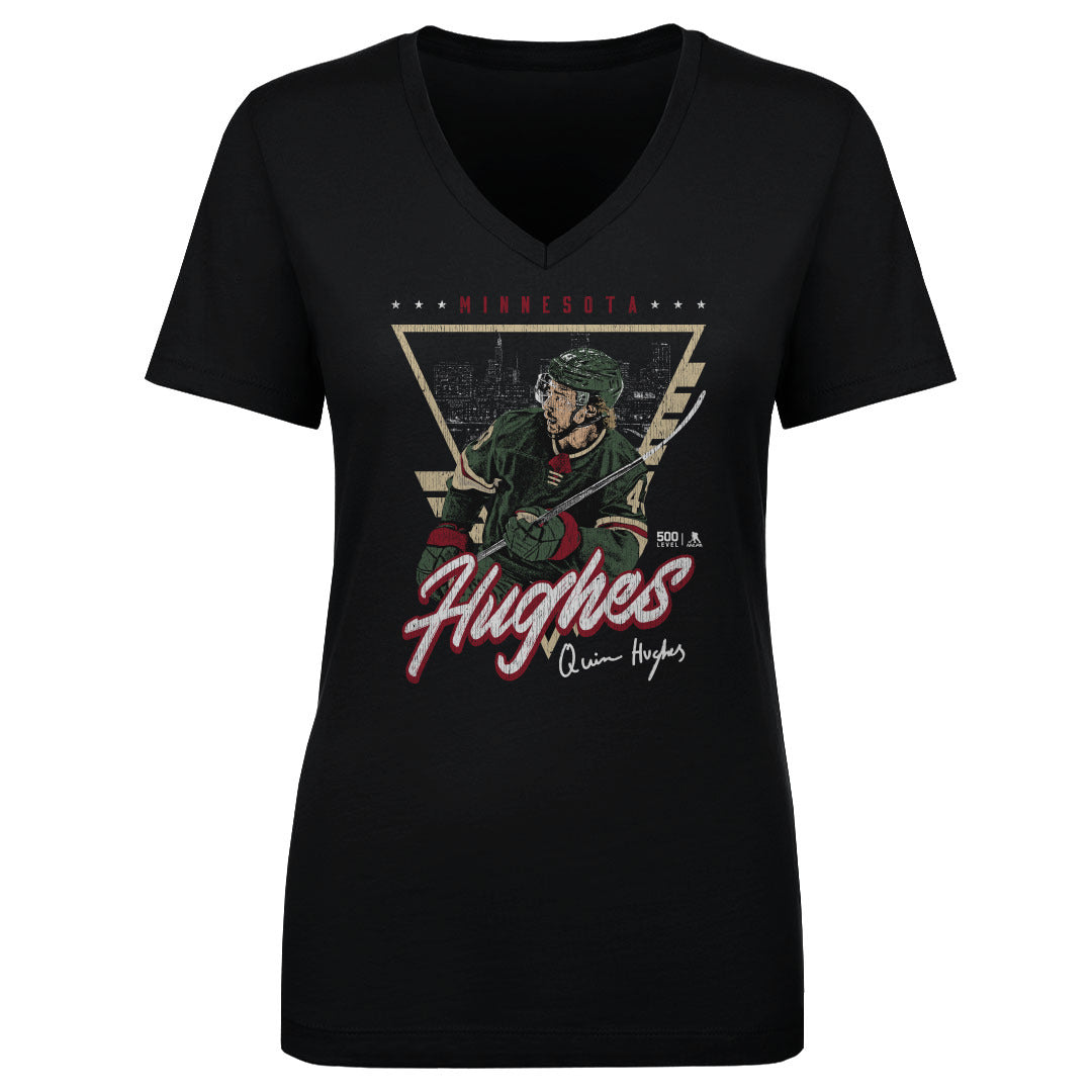 Quinn Hughes Minnesota Triangle Retro
