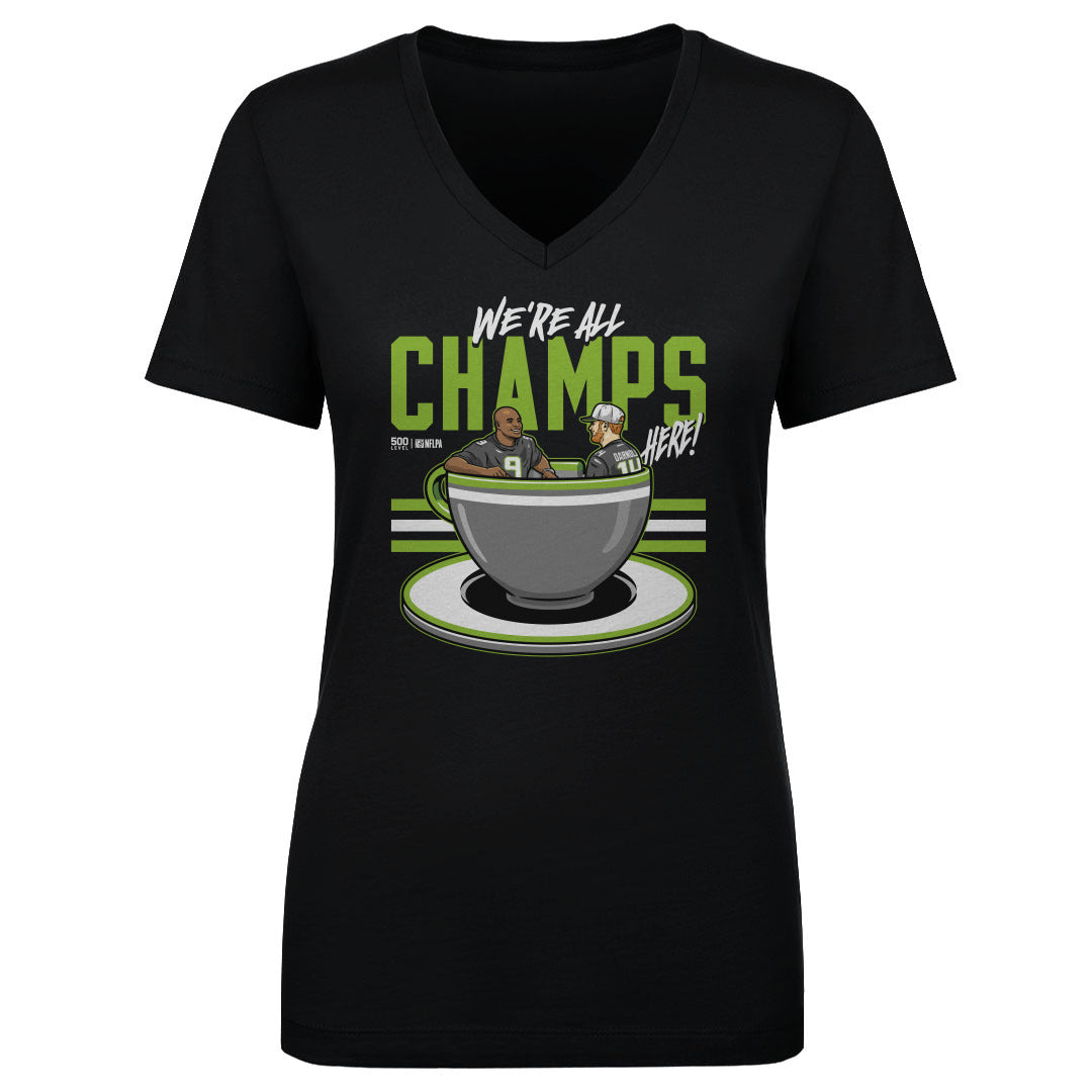 Kenneth Walker III & Sam Darnold Seattle Tea Cup 1