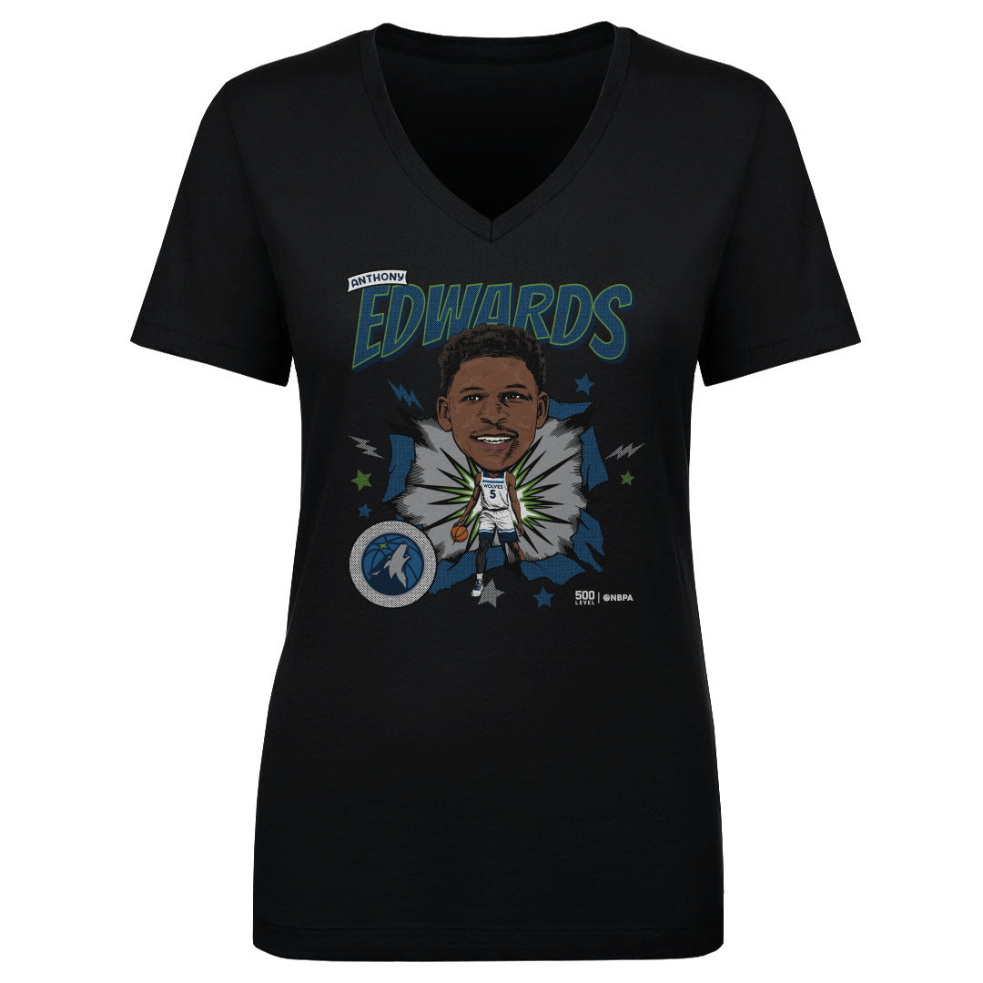Anthony Edwards Minnesota Timberwolves Caricature Retro