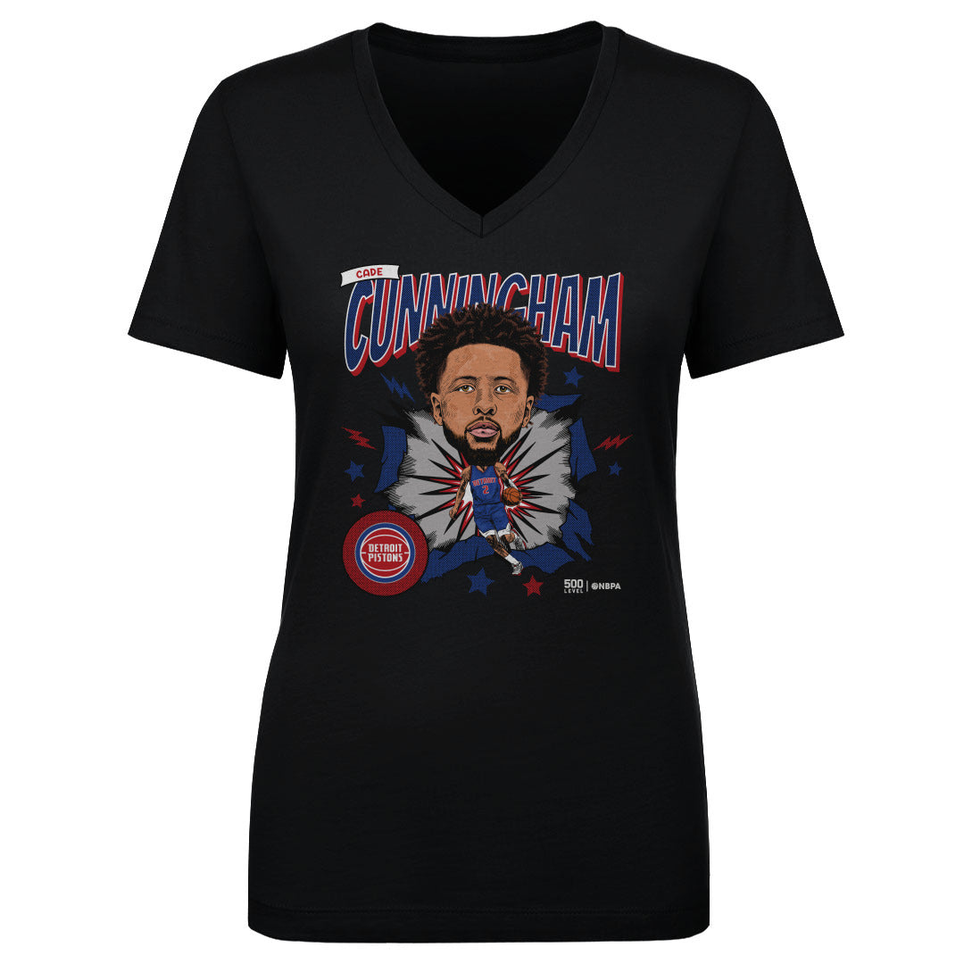 Cade Cunningham Detroit Pistons Caricature WHT 1