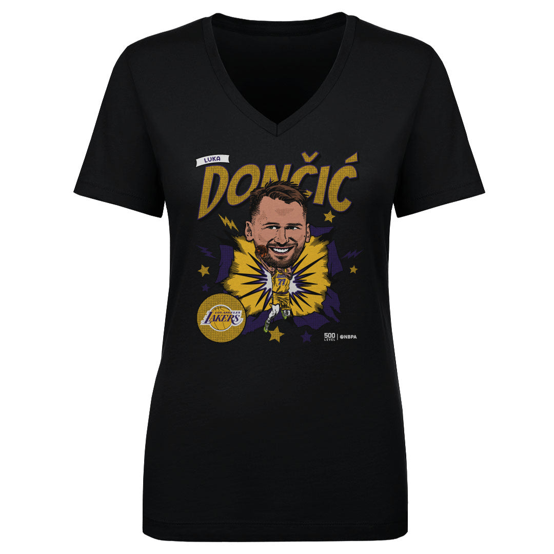 Luka Doncic Los Angeles Lakers Caricature WHT 1