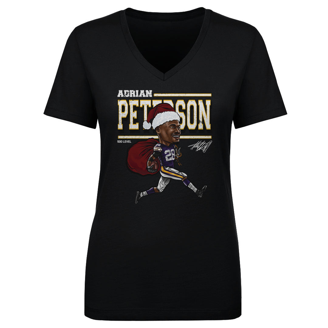 Adrian Peterson Minnesota Cartoon Santa Hat 3