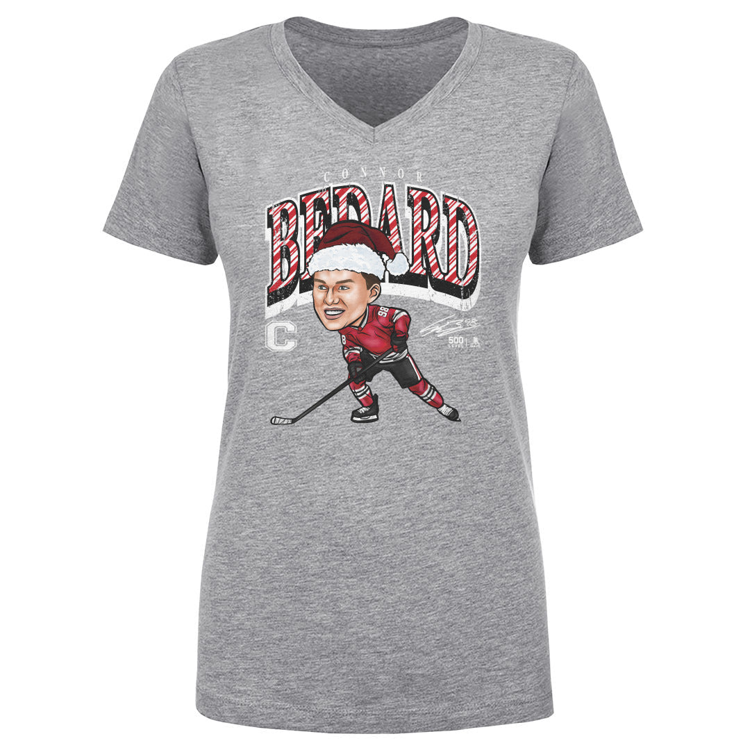 Connor Bedard Chicago Cartoon Santa Hat