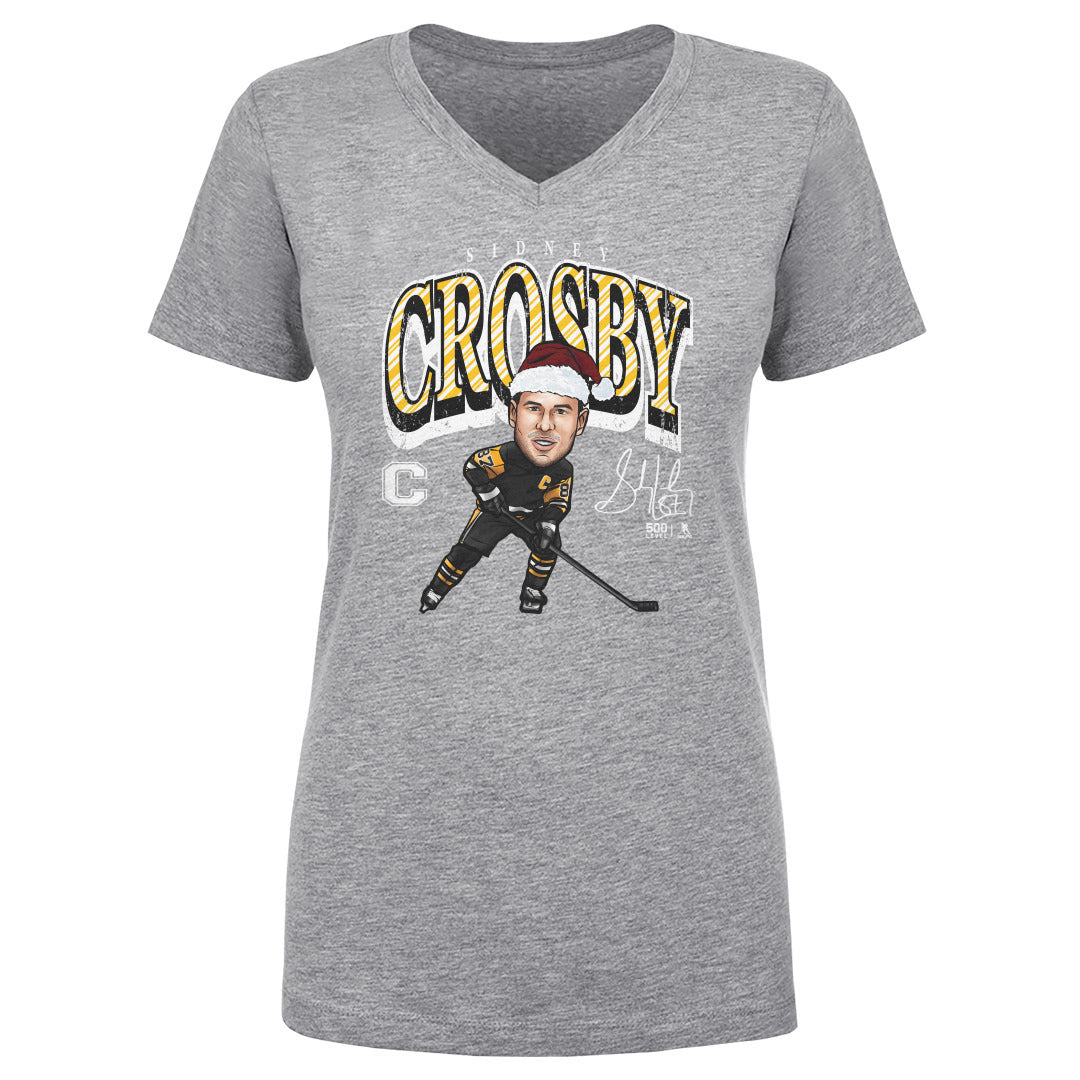 Sidney Crosby Pittsburgh Cartoon Santa Hat