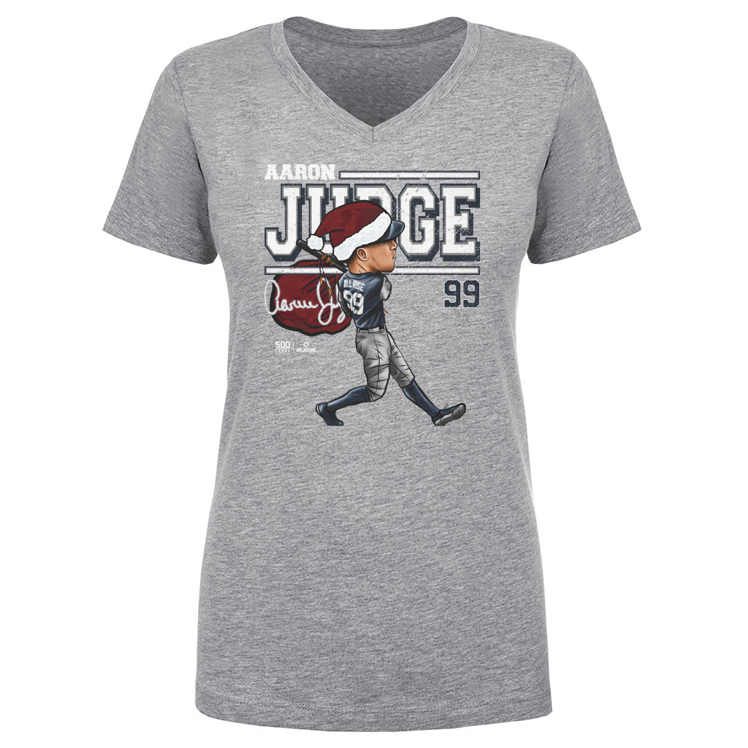 Aaron Judge New York Y Cartoon Santa Hat