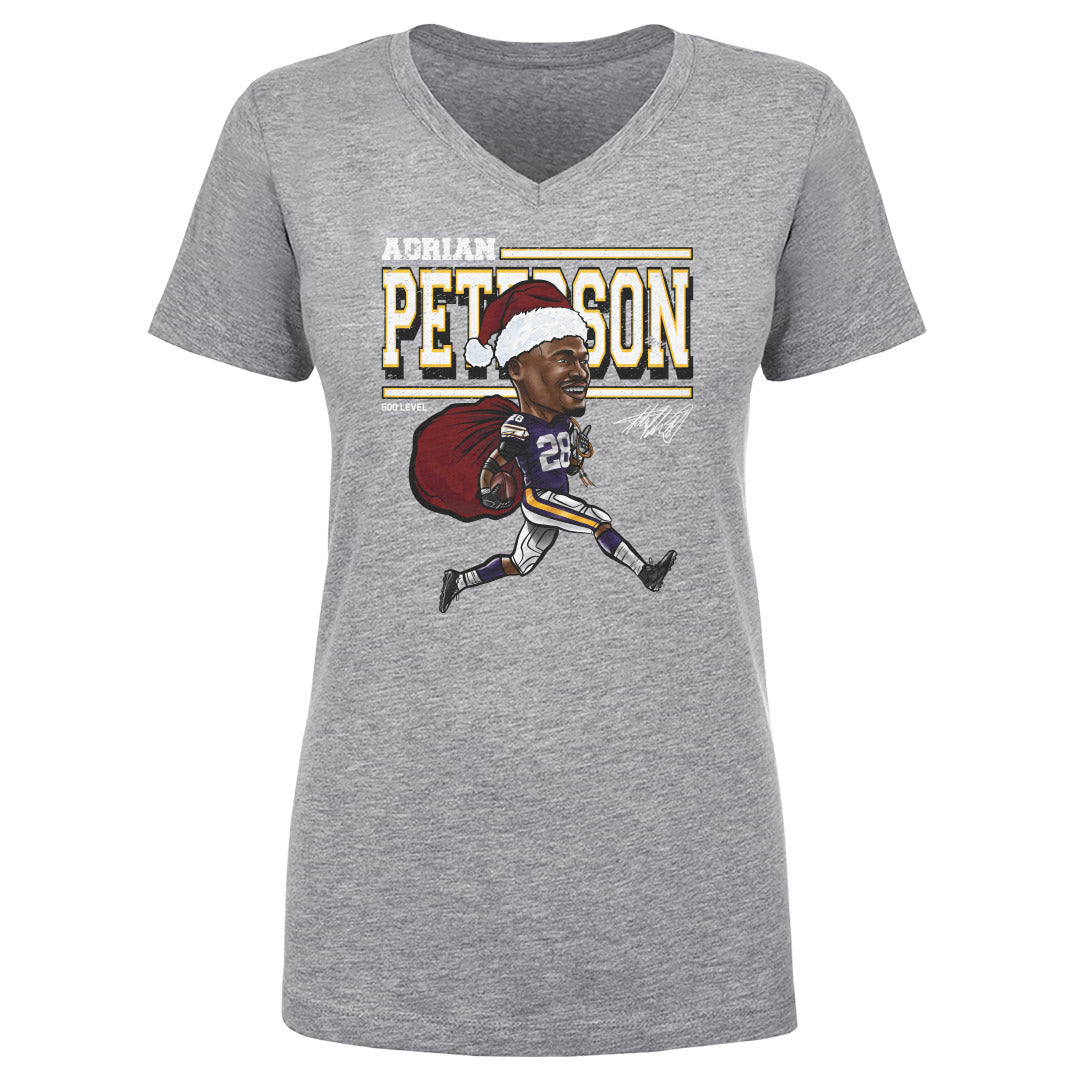 Adrian Peterson Minnesota Cartoon Santa Hat