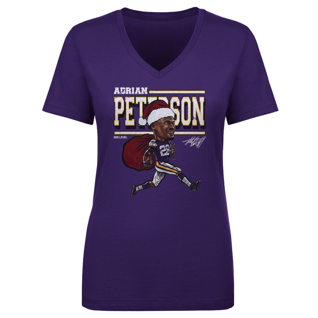 Adrian Peterson Minnesota Cartoon Santa Hat