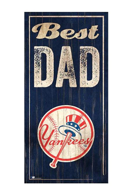 New York Yankees Dad Wood Sign 1